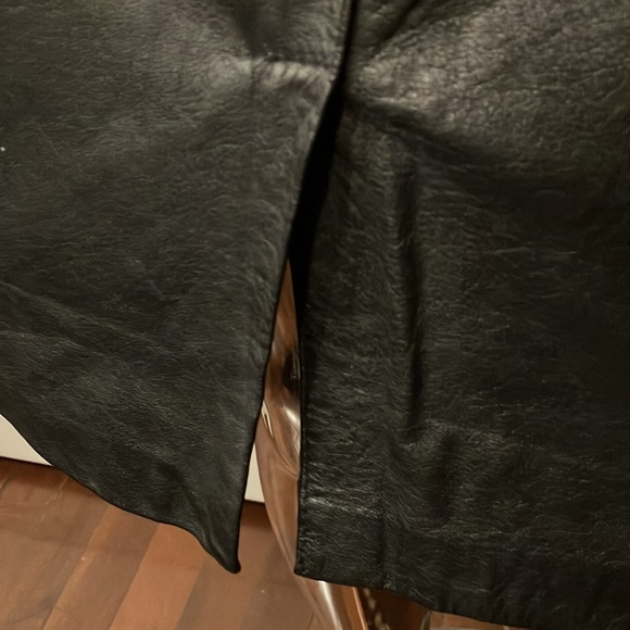 Leather skirt vintage custom - Picture 5 of 7